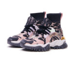Sneaker Multipatch Lazy Black Pink Joia Paris