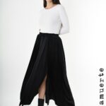 Gonna velluto e viscosa