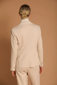 Helena blazer donna in jersey grigio melange - immagine 2