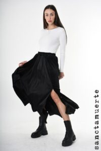 Gonna velluto e viscosa - immagine 4