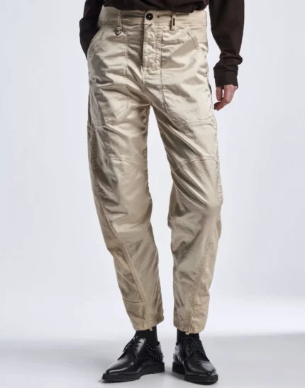 Pantaloni affusolati in raso