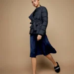 Piumino gessato Alessia Santi