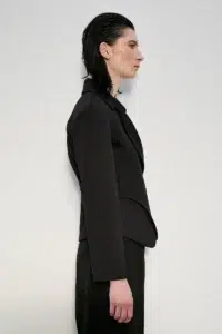 Giacca incrociata nera - immagine 3