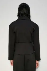 Giacca incrociata nera - immagine 2