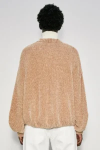 Maglia cardigan in ciniglia - immagine 3