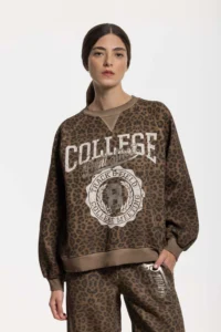 Felpa donna maculata