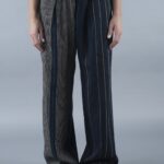 PHISIQUE DU ROLE ANVERSA Pantalone in lana lino barre'