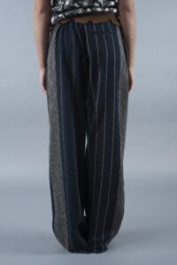 PHISIQUE DU ROLE ANVERSA Pantalone in lana lino barre' - immagine 3