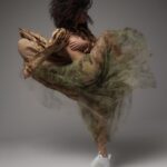 Gonna in tulle Tadashi mimetica