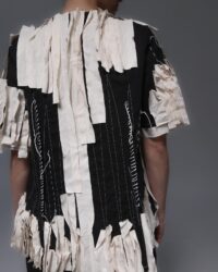 Giacca mezza manica Tadashi con fettucce - immagine 3