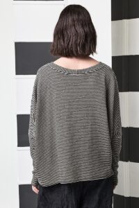 Maglia boxy Opificio Neirami microrighe - immagine 3