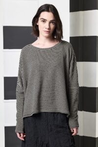 Maglia boxy Opificio Neirami microrighe