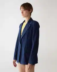 BLAZER 24 PIN STRIPE DENIM SILK - immagine 2