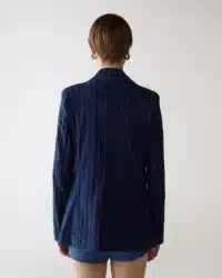 BLAZER 24 PIN STRIPE DENIM SILK - immagine 3