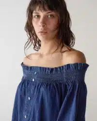 BLUSA SHOULDER CHAMBRAY STRETCH - immagine 4