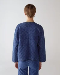 JACKET QUILTED FAN DENIM - immagine 2