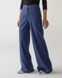 JEANS FLAIRE PIN STRIPE DENIM SILK - immagine 3