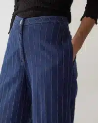 JEANS FLAIRE PIN STRIPE DENIM SILK - immagine 4