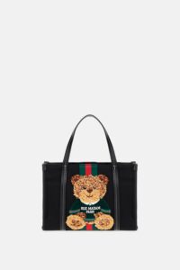 JELLYSTONE MINI TOTE CANVAS BLACK RUE MADAM