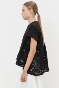 TSHIRT MEIMEIJ CON PIZZO DIETRO - immagine 2