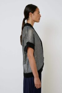 CARDIGAN MEIMEIJ RETE SPALMATA - immagine 2