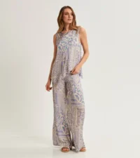 PANTALONE PALAZZO STAMPATO ALESSIA SANTI - immagine 3