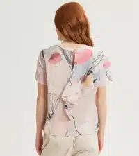 BLUSA COTONE SETA FANTASIA FLOREALE ALESSIA SANTI - immagine 4