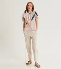 BLUSA COTONE SETA FANTASIA FLOREALE ALESSIA SANTI - immagine 3