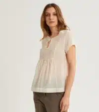 BLUSA IN COTONE RICAMATO ALESSIA SANTI - immagine 6