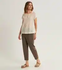 BLUSA IN COTONE RICAMATO ALESSIA SANTI - immagine 3