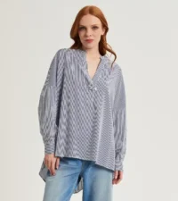 BLUSA IN COTONE A RIGHE ALESSIA SANTI