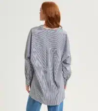 BLUSA IN COTONE A RIGHE ALESSIA SANTI - immagine 6