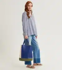 BLUSA IN COTONE A RIGHE ALESSIA SANTI - immagine 3