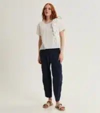 BLUSA IN COTONE CON ROUCHES - immagine 4