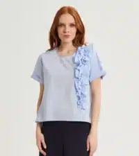 BLUSA IN COTONE CON ROUCHES - immagine 10