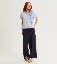 BLUSA IN COTONE CON ROUCHES - immagine 8