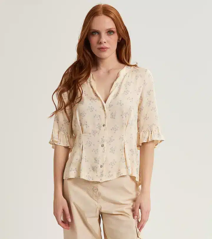 511SD45055_519021-01-P1 CAMICIA AVV 7 CAMICIA IN VISCOSA FLOREALE ALESSIA SANTI - immagine 1