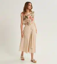 BLUSA SETA STAMPATA E ROUCHES - immagine 4