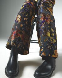 PANTALONE A PALAZZO IN BROCCATO RICAMATO TADASHI