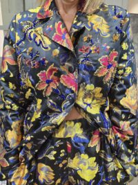 PANTALONE A PALAZZO IN BROCCATO RICAMATO TADASHI - immagine 2