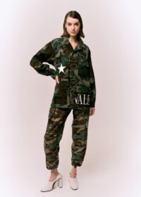 PANTALONE CAMOUFLAGE VINTAGE FAKE STRASS - immagine 2