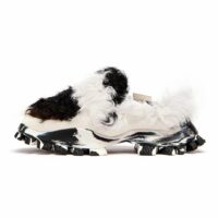 LEISURE JOIA SABOT BLACK AND WHITE