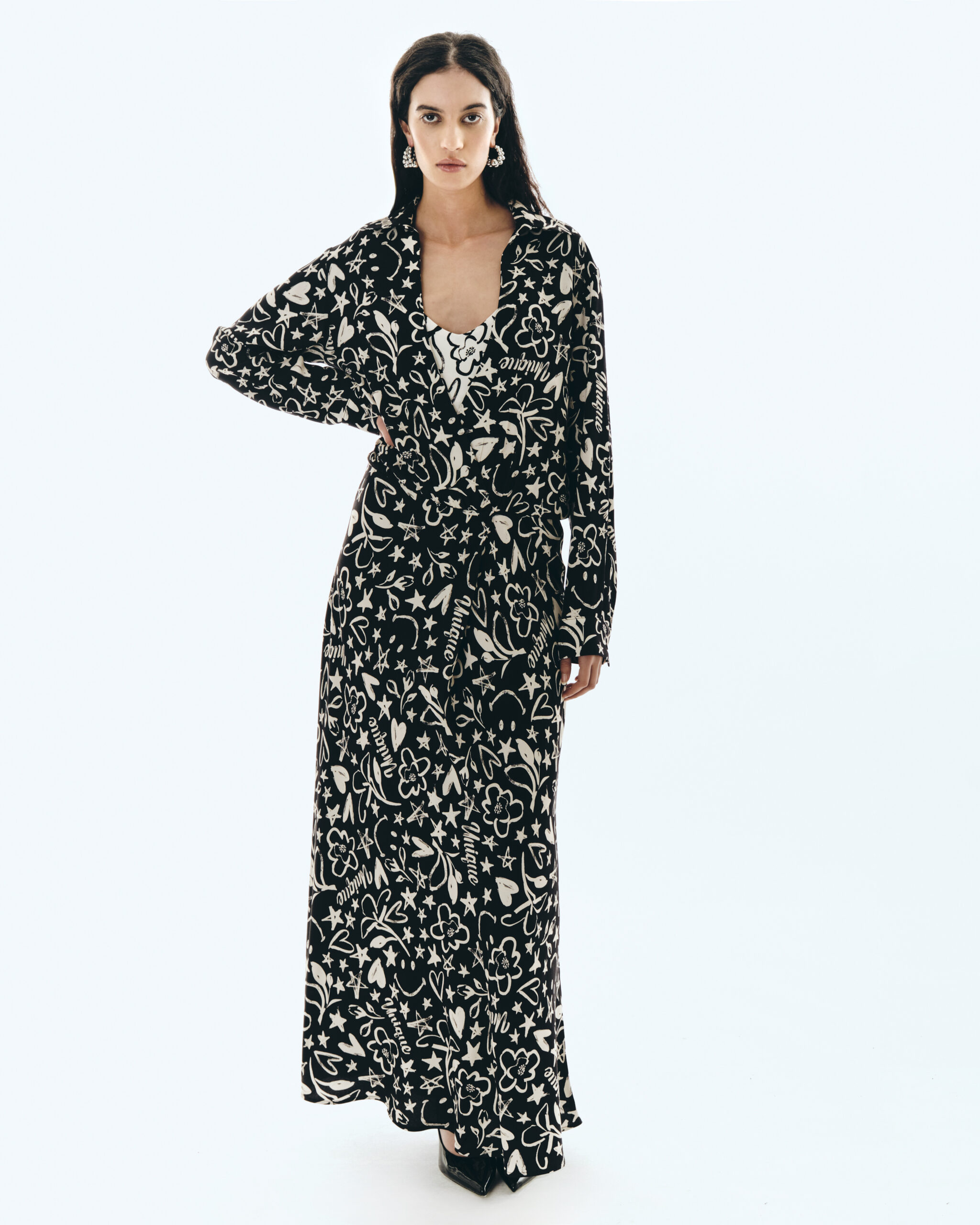 5509 (1) ABITO CREPE FANTASIA BRANDUNIQUE - immagine 1