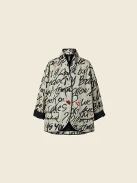 GIACCA CROP WENDYKEI CON STAMPA GRAFICA