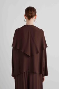 BLUSA OVER SIZE CON FOULARD MEIMEIJ - immagine 4