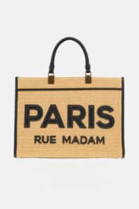 ICONIQUE TOTE STRAW RUE MADAM