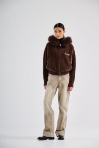 BOMBER  IN MAGLIA CON CAPPUCCIO MONTEREGGI-ART 64940 - immagine 2