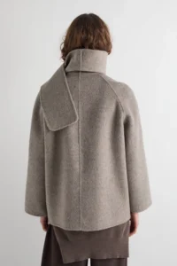 CAPPOTTO CORTO CON COLLO SCIARPA MEIMEIJ - immagine 4