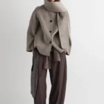 CAPPOTTO CORTO CON COLLO SCIARPA MEIMEIJ