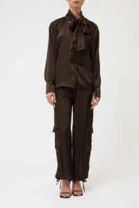 CAMICIA FLUIDA CON DETTAGLI IN PIZZO-PINK MEMORIES - immagine 2